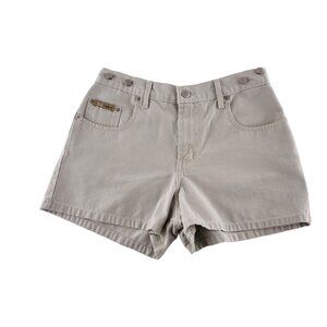 LEI Surplus High-Waisted Denim Shorts Size 5 Beige 100% Cotton Y2k Juniors